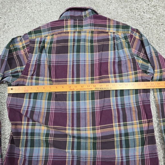 Polo Ralph Lauren Shirt Mens‎ Large Colorful Plaid Button Up Long Sleeve Office - Picture 7 of 10